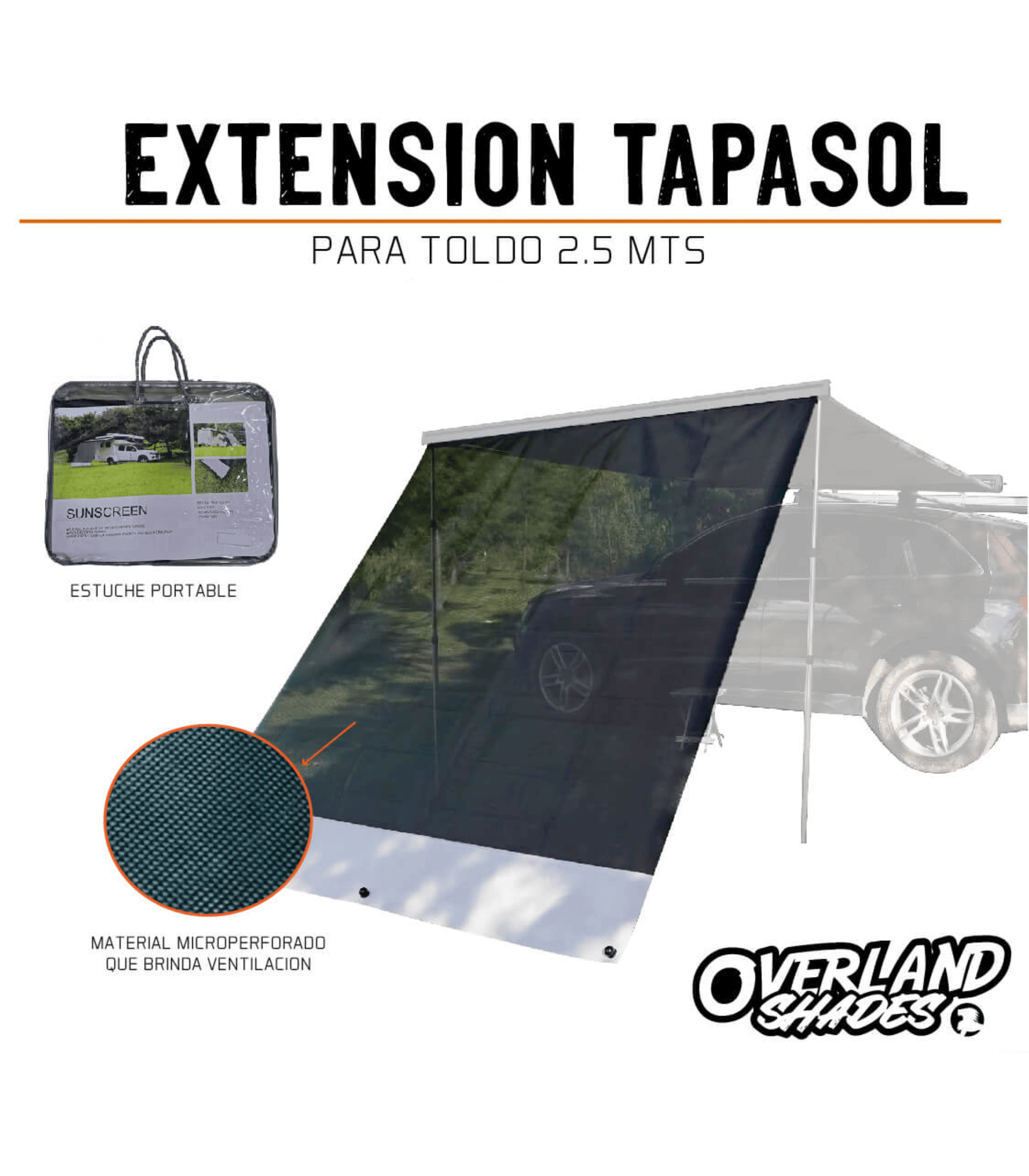 0 (9) Extension Tapasol De Toldo 2.5 Mts - Image 1