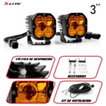 Luz LED tipo POD de 3″ (PAR) luz ámbar