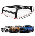 Canopy bajo para batea de pick-up (para montaje de tienda de campaña)