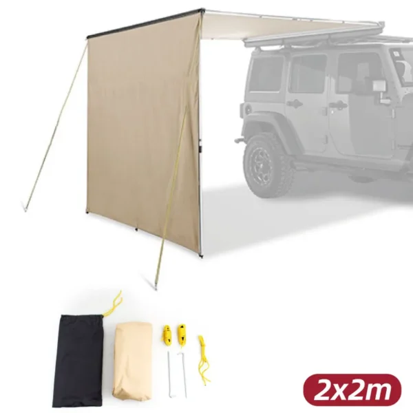 Extensión para toldo lateral de 2 x 2 mts (color beige)