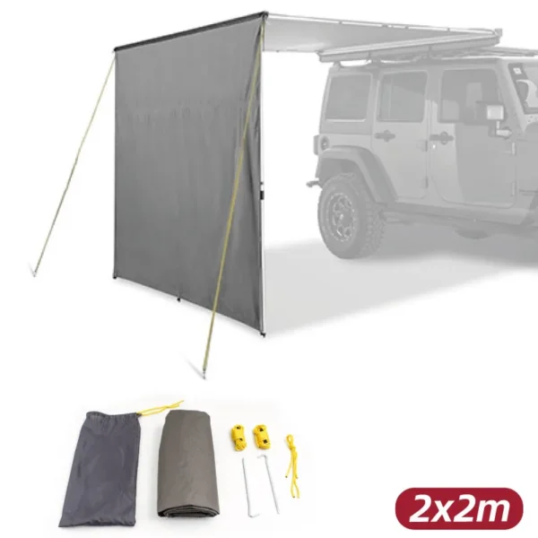 Extensión para toldo lateral de 2 x 2 mts (color gris)