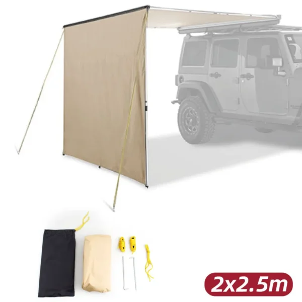 Extensión para toldo lateral de 2 x 2.5 mts (color beige)