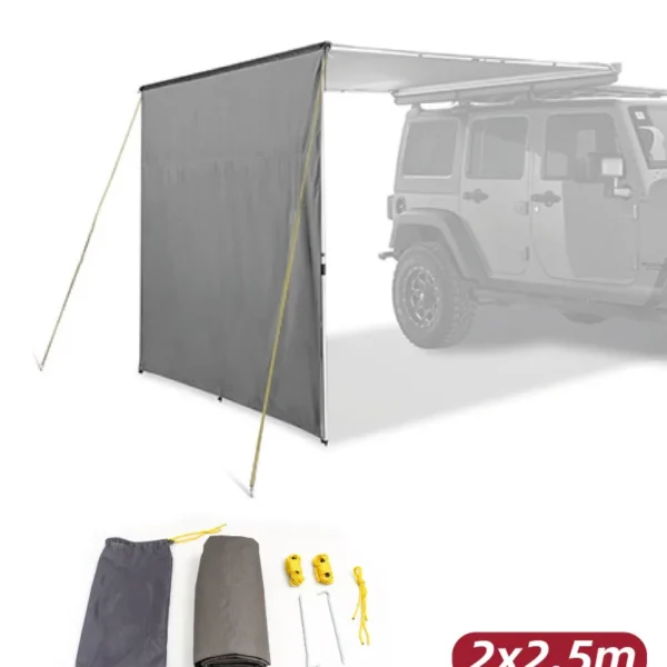 Extensión para toldo lateral de 2 x 2.5 mts (color gris)