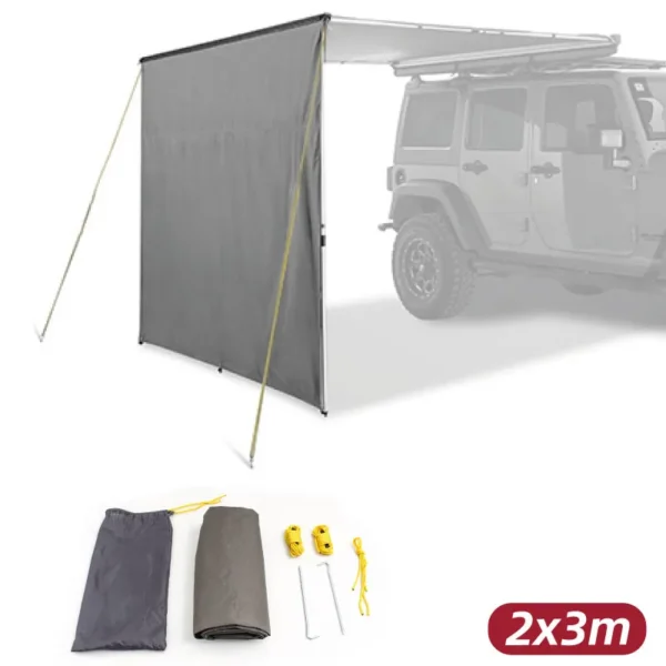 Extensión para toldo lateral de 2 x 3 mts (color gris)