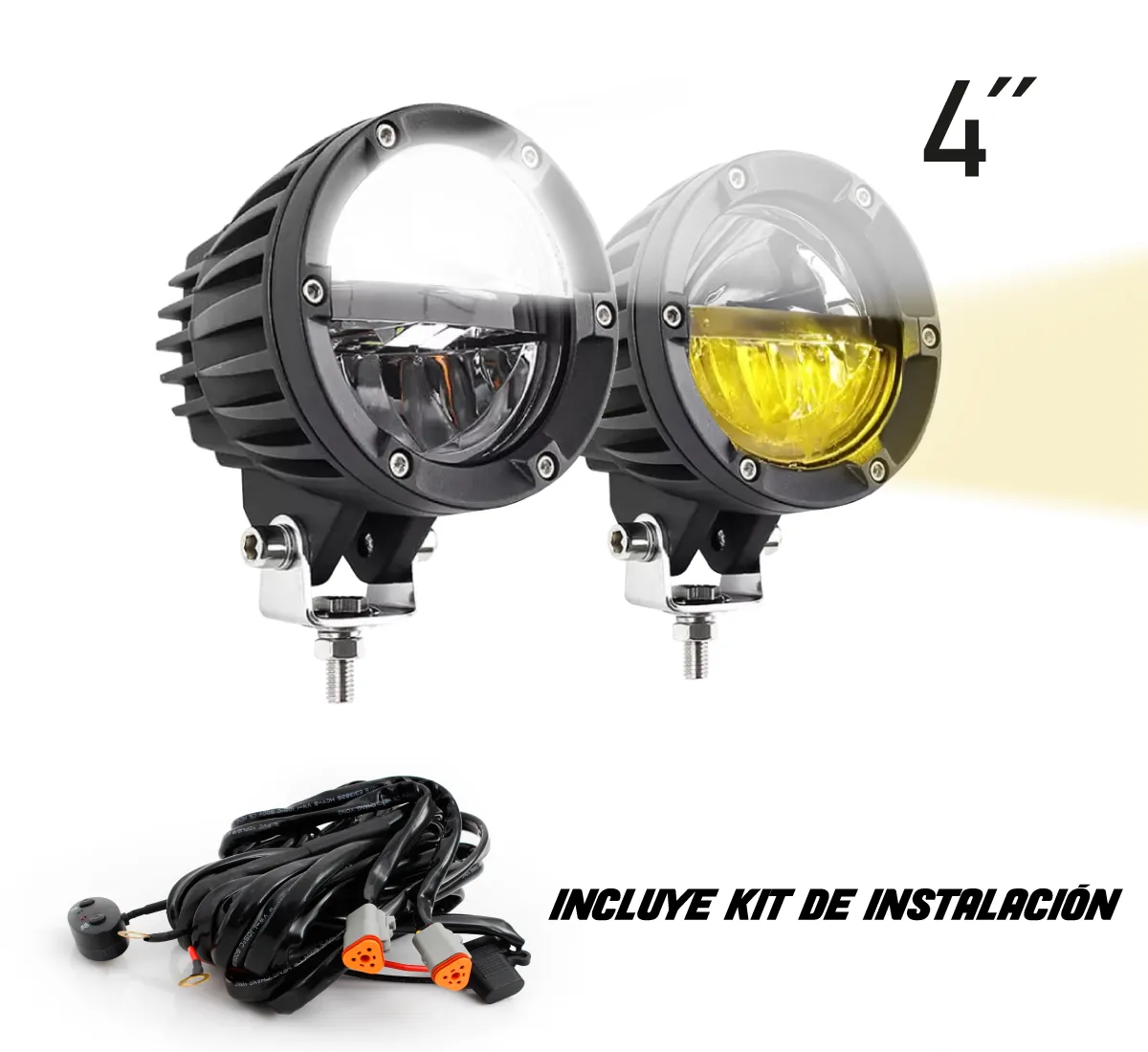 1-XL4-RD-BCD-KIT Luz LED tipo POD (PAR) Kit de instalación - Image 1