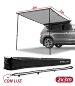 Toldo lateral gris 2×3 metros