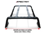 Roll bar universal negro con estructura tipo canopy - Image 2
