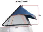Tienda de campaña overlander ALU2 (Roof Top Tent) Carcasa de aluminio tipo triangulo - Image 2