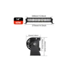 Barra de LED de 1 línea de 14″ - Image 4