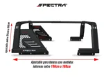 Roll bar universal negro con estructura tipo canopy - Image 3