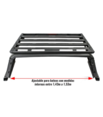 Roll bar universal negro con canasta - Image 3